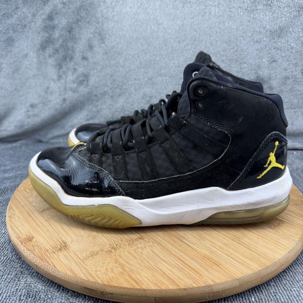 Jordan Air Jordan Shoes Youth Size 7 Black Basketball Sneakers AQ9084-041 - Picture 4 of 13